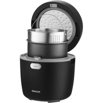 Sencor - Cuiseur à riz 350 W/230 V 0,6 l noir