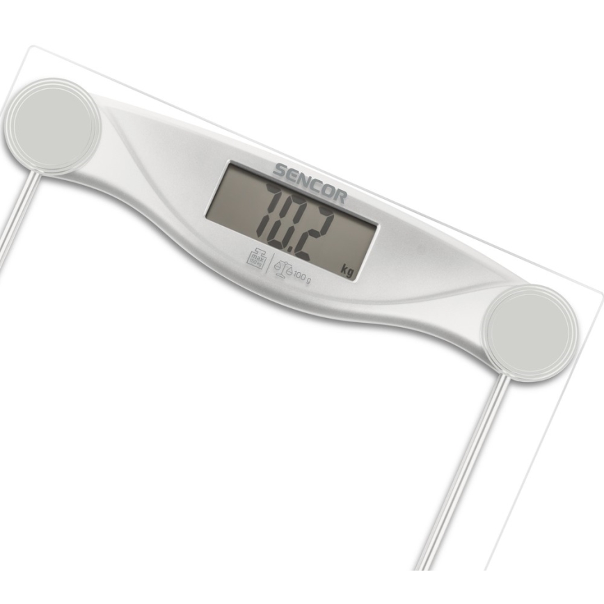 Sencor - Digitale Weegschaal voor Personen met LCD scherm 1xCR2032