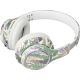 Sencor - Draadloze hoofdtelefoon met microfoon 3,7V/400 mAh groen/wit