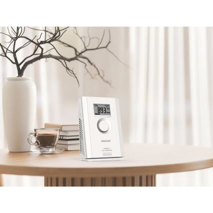 Sencor - Draadloze koolstofdioxidesensor 5V/3xAA 2000 mAh