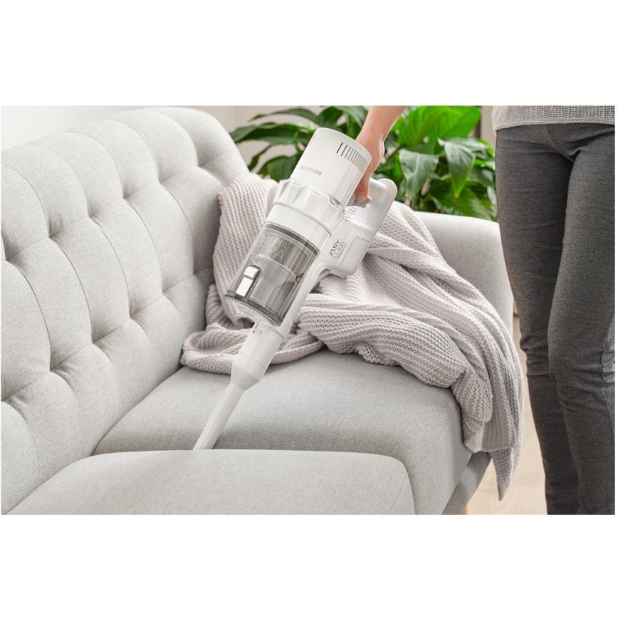 Sencor - Draadloze steelstofzuiger 2-in-1 250W/2200 mAh wit