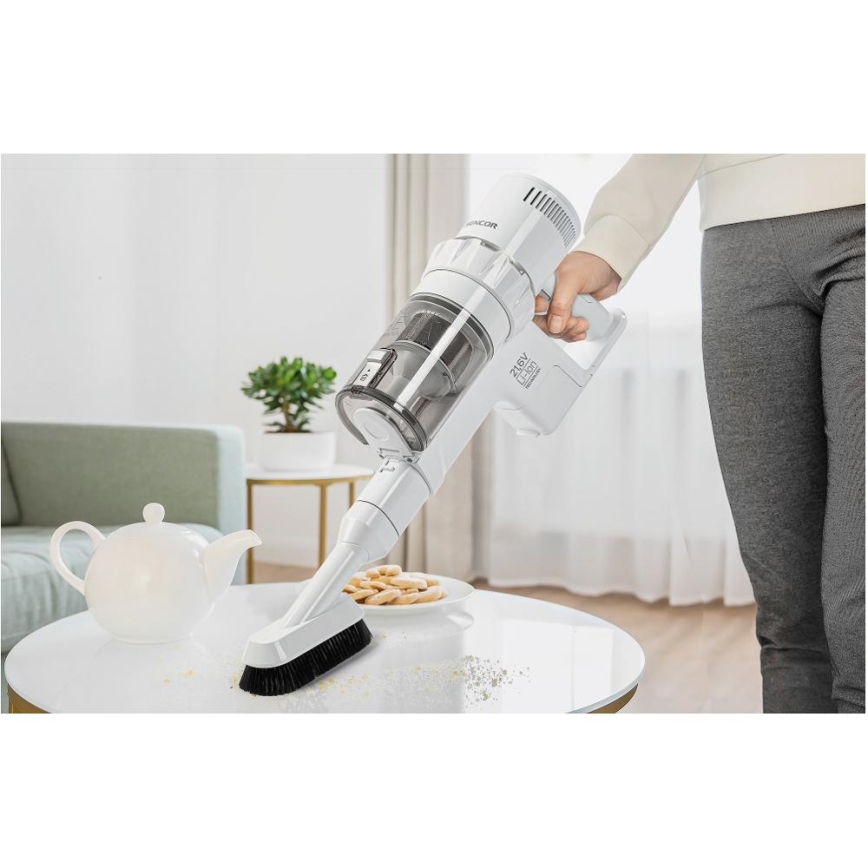 Sencor - Draadloze steelstofzuiger 2-in-1 250W/2200 mAh wit