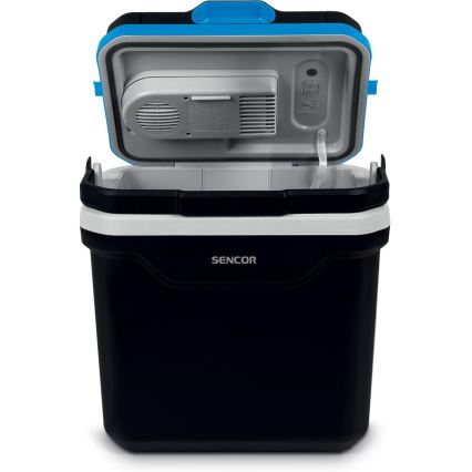 Sencor - Draagbaar car refrigerator 24 l 60W/12V/230V zwart