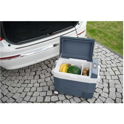 Sencor - Draagbare compressor-autokoelbox 55 l 70W/12V/230V blauw/wit