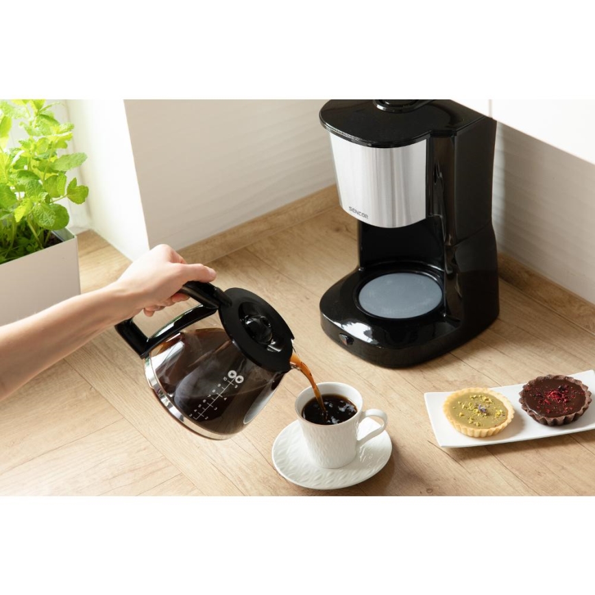Sencor - Druppel koffiezetapparaat 1,25 l 1000W/230V