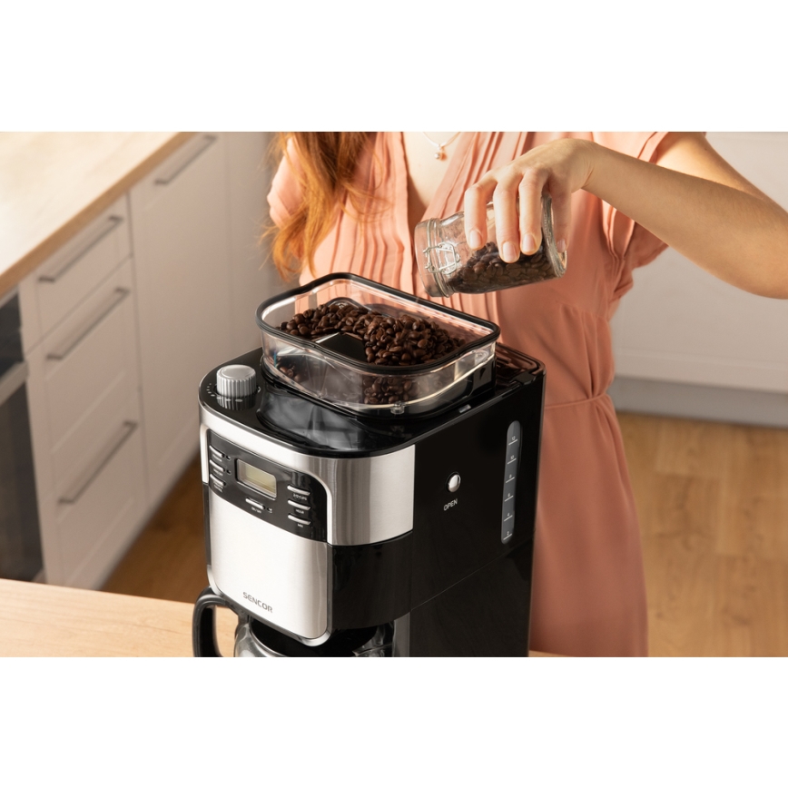 Sencor - Druppel koffiezetapparaat 1,5 l met LCD scherm 900W/230V