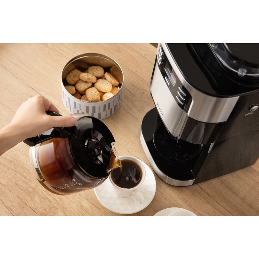 Sencor - Druppel koffiezetapparaat 1,5 l met LCD scherm 900W/230V