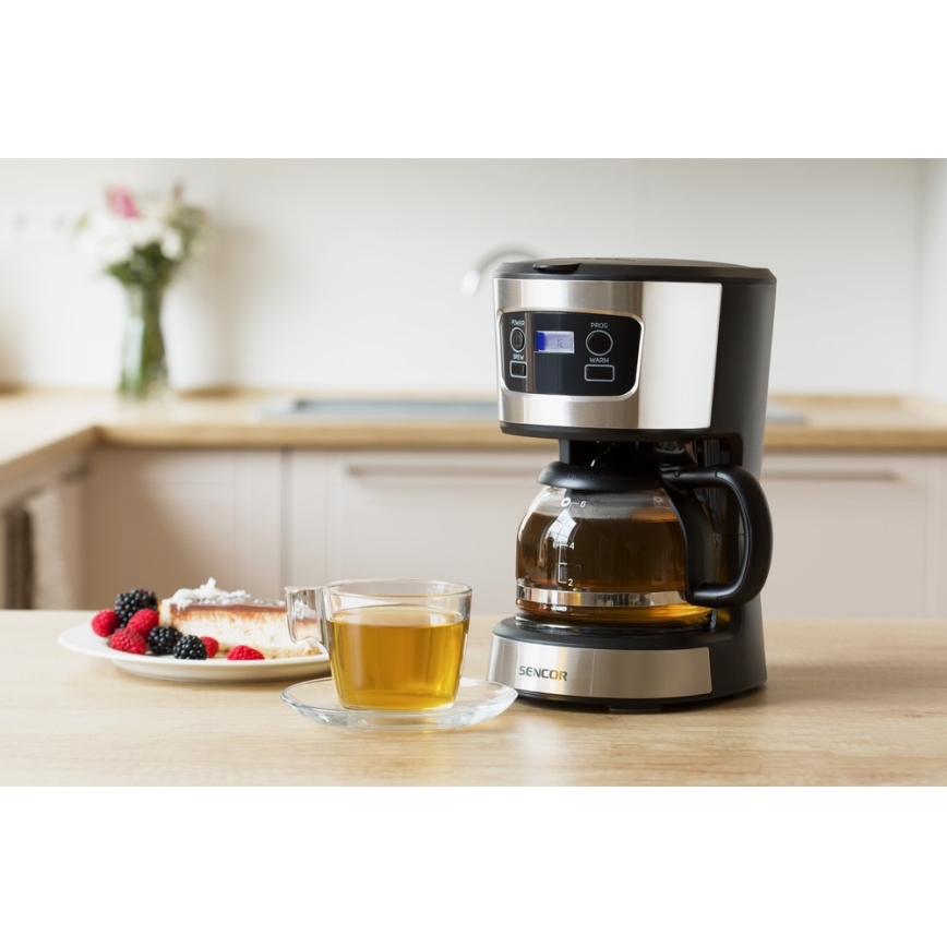 Sencor - Druppel koffiezetapparaat met LCD scherm 700W/230V
