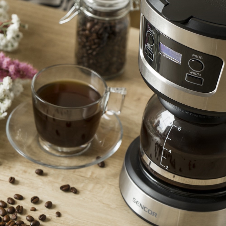 Sencor - Druppel koffiezetapparaat met LCD scherm 700W/230V