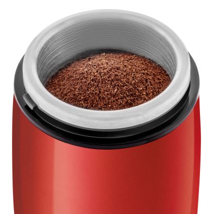 Sencor - Elektrische koffiebonenmolen 60 g 150W/230V rood/mat chroom