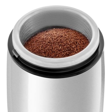 Sencor - Elektrische koffiebonenmolen 60 g 150W/230V wit/mat chroom