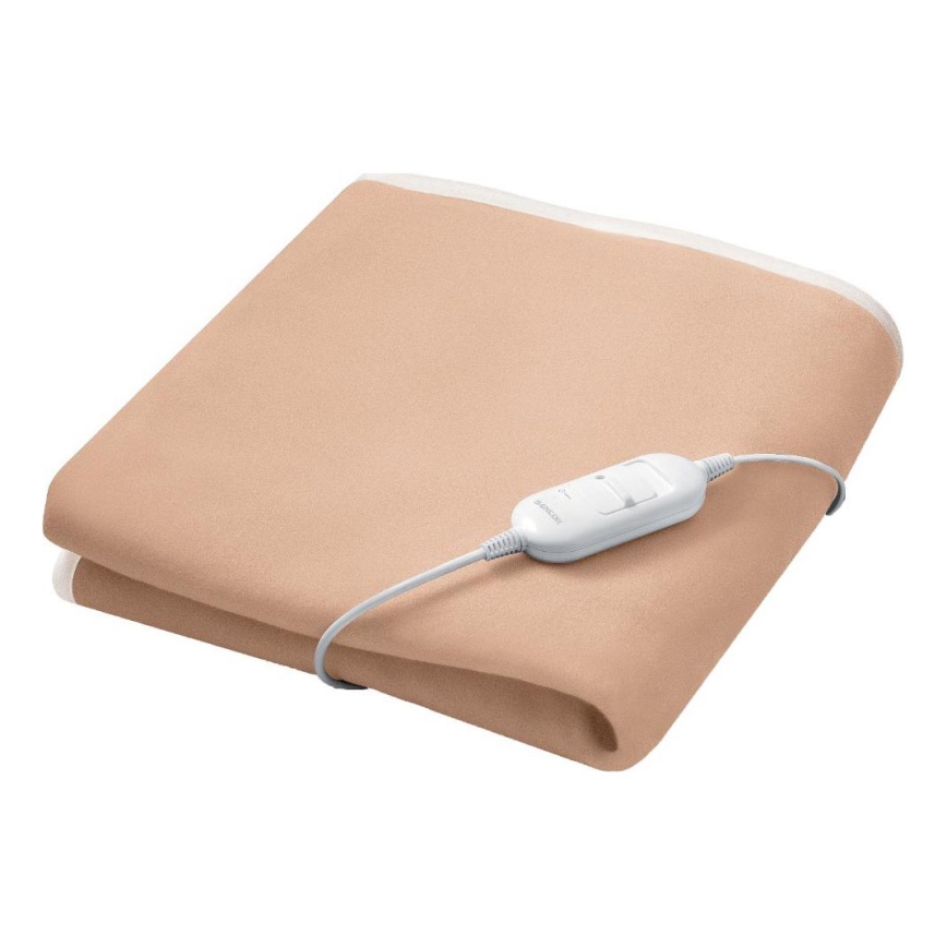 Sencor - Elektrische verwarmingsdeken 60 W/230 V, 150 x 80 cm, beige