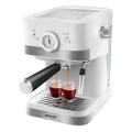Sencor - Espressomachine met hendel 1050W/230V wit/mat chroom