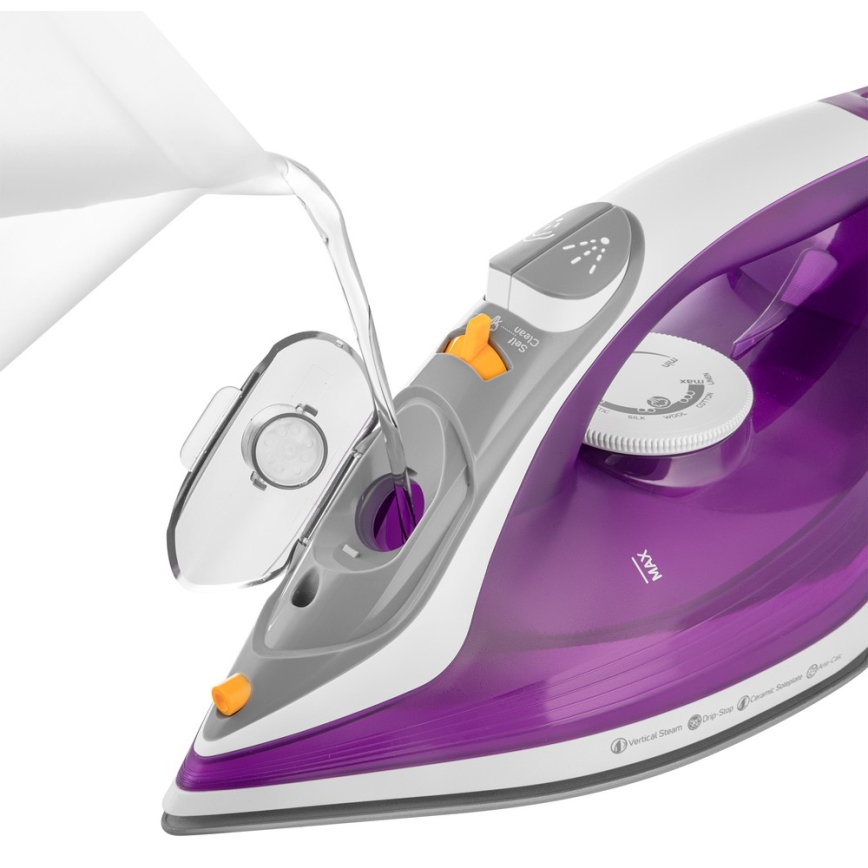Sencor - Fer à repasser à vapeur 2400W/230V violet/blanc