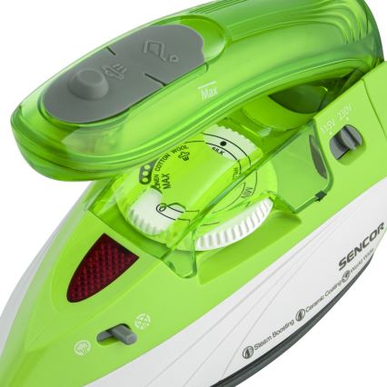 Sencor - Fer à repasser à vapeur de voyage 1100W/115V/230V vert