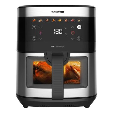 Sencor - Friteuse à air chaud 9 l 1700W/230V noir/chrome mat