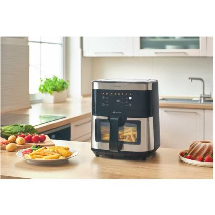 Sencor - Friteuse à air chaud 9 l 1700W/230V noir/chrome mat