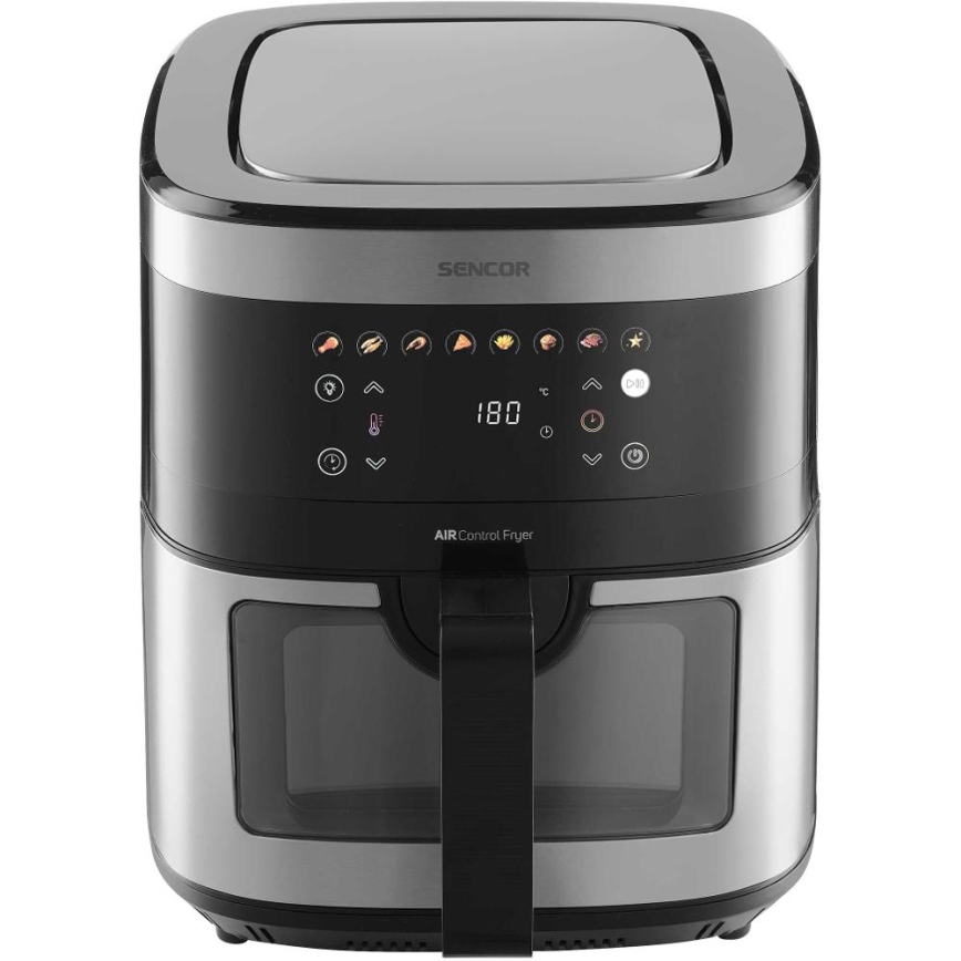 Sencor - Friteuse à air chaud 9 l 1700W/230V noir/chrome mat
