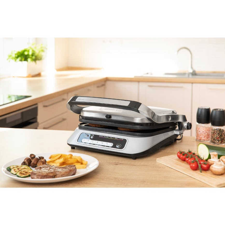 Sencor - Grill de contact 2100W/230V chrome mat