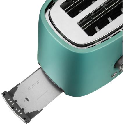 Sencor - Grille-pain à deux fentes avec fonction réchauffage 1000W/230V vert menthe