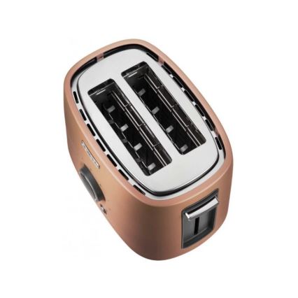 Sencor - Grille-pain à deux fentes avec grille de réchauffage 1000W/230V cuivré