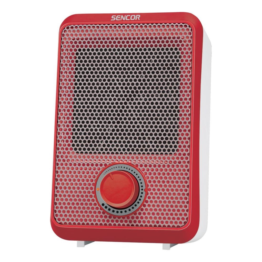 Sencor - Heteluchtverwarmer 600W/230V rood/wit