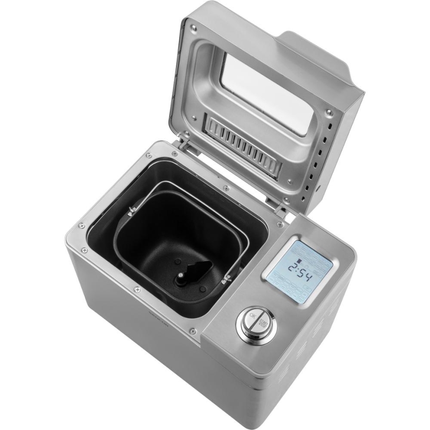 Sencor - Huishoudelijke broodbakmachine 550W/230V mat chroom