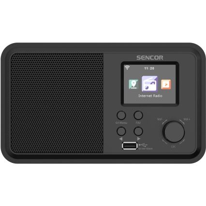 Sencor - Internet radio 4W/5V Wi-Fi + afstandsbediening