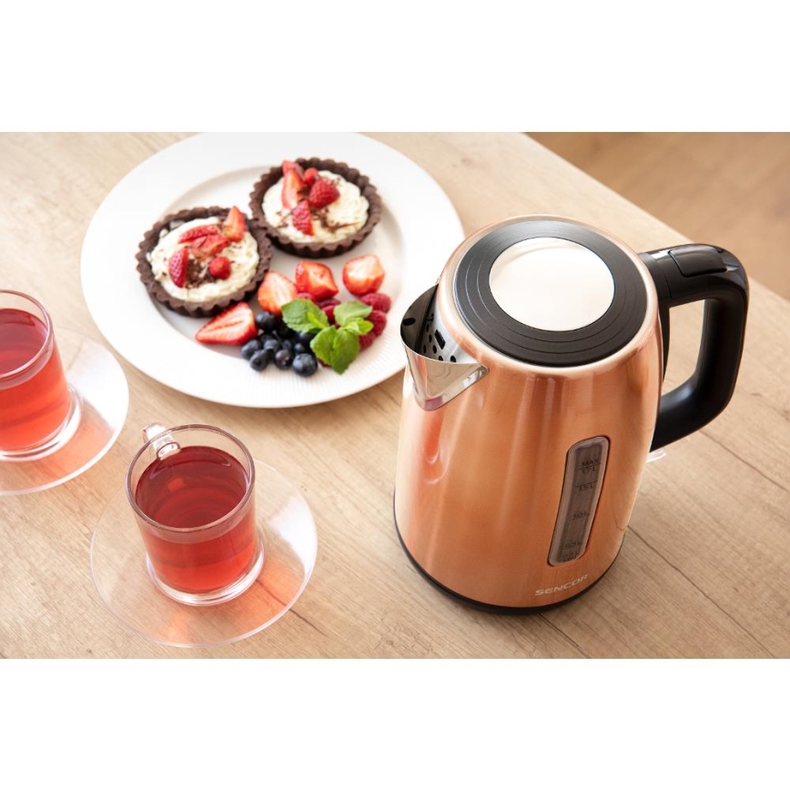 Sencor - Ketel 1,7 l 2200W/230V koper