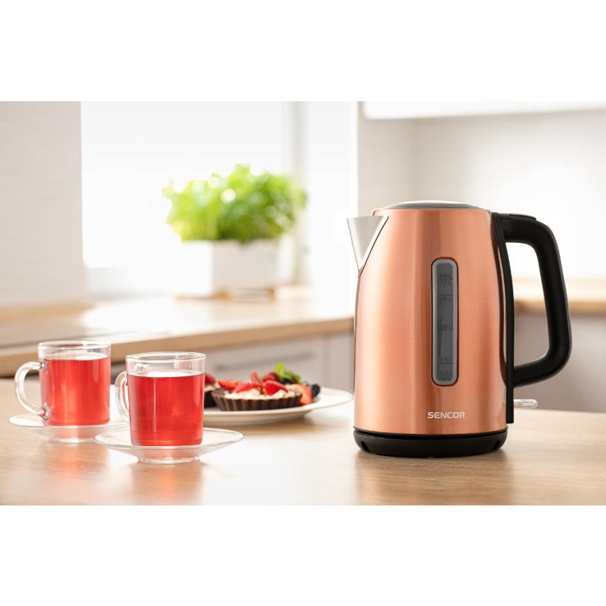 Sencor - Ketel 1,7 l 2200W/230V koper
