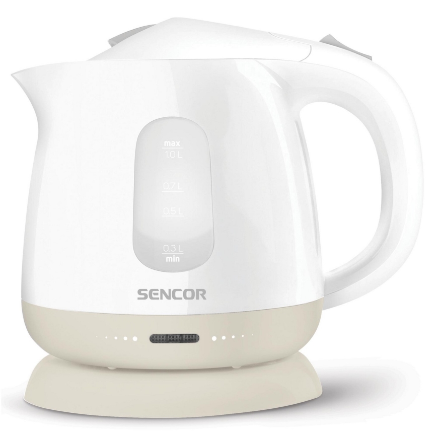 Sencor - Ketel 1 l 1100W/230V wit/beige
