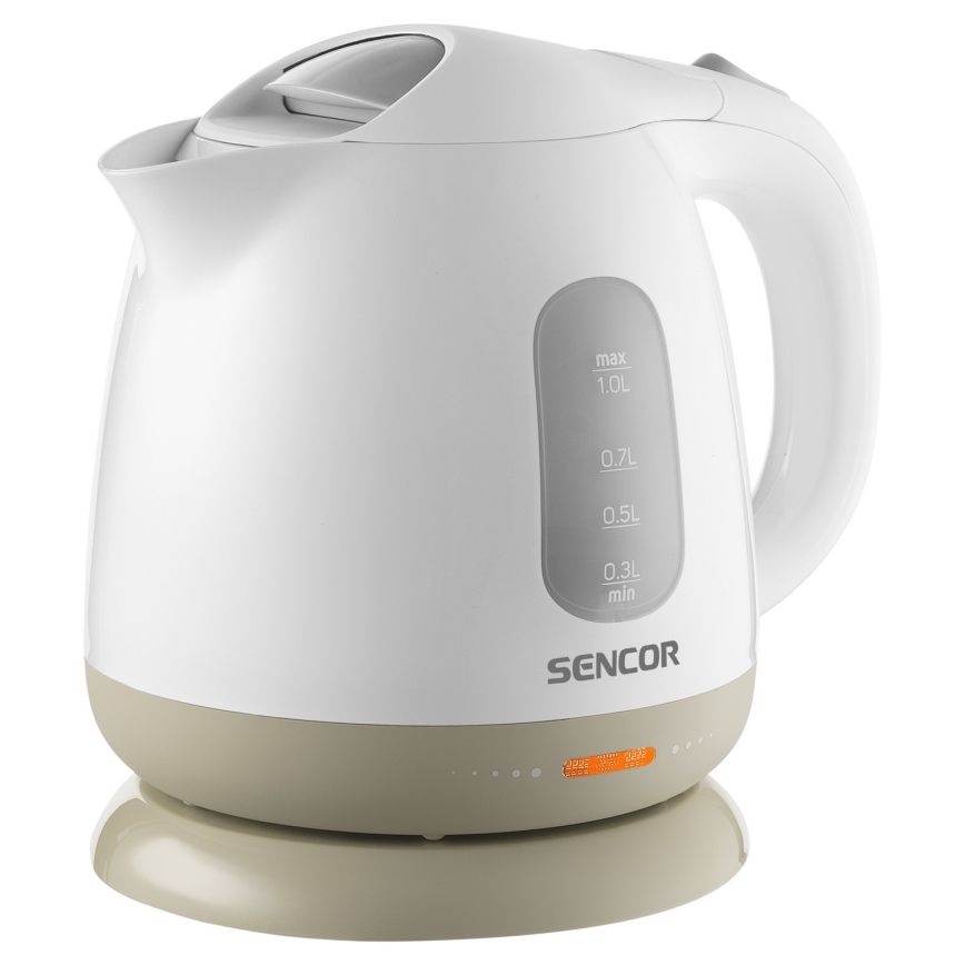 Sencor - Ketel 1 l 1100W/230V wit/beige