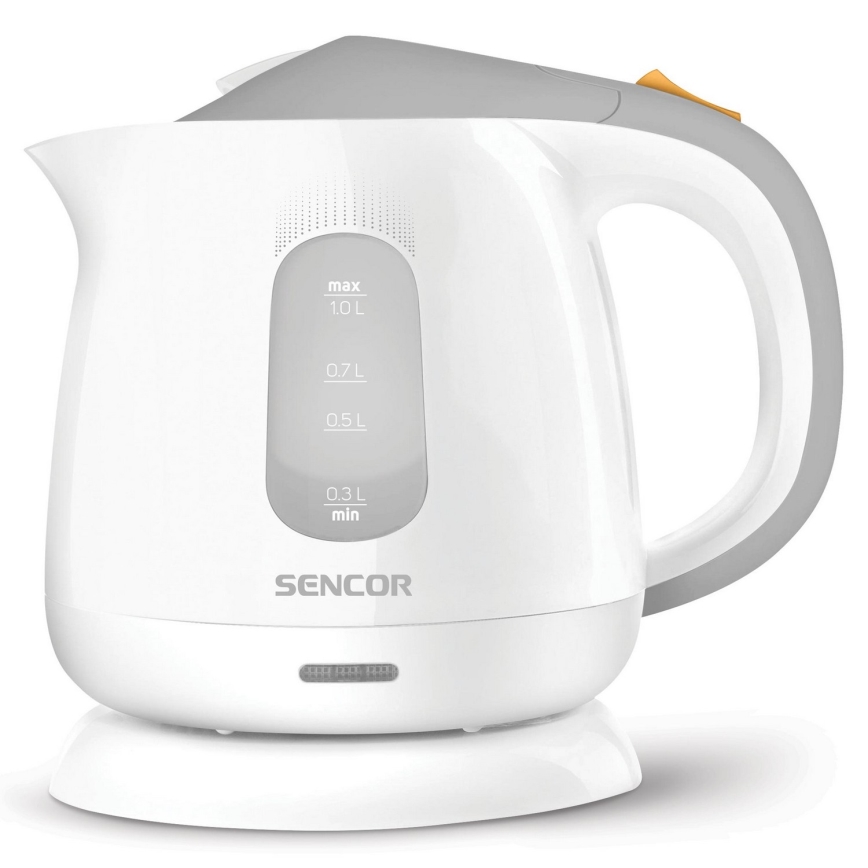 Sencor - Ketel 1 l 1100W/230V wit/grijs