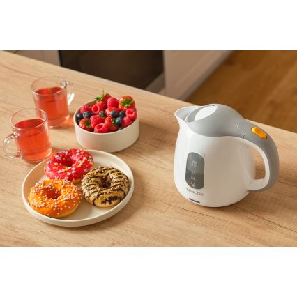 Sencor - Ketel 1 l 1100W/230V wit/grijs