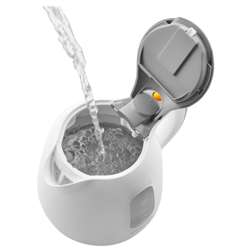 Sencor - Ketel 1 l 1100W/230V wit/grijs