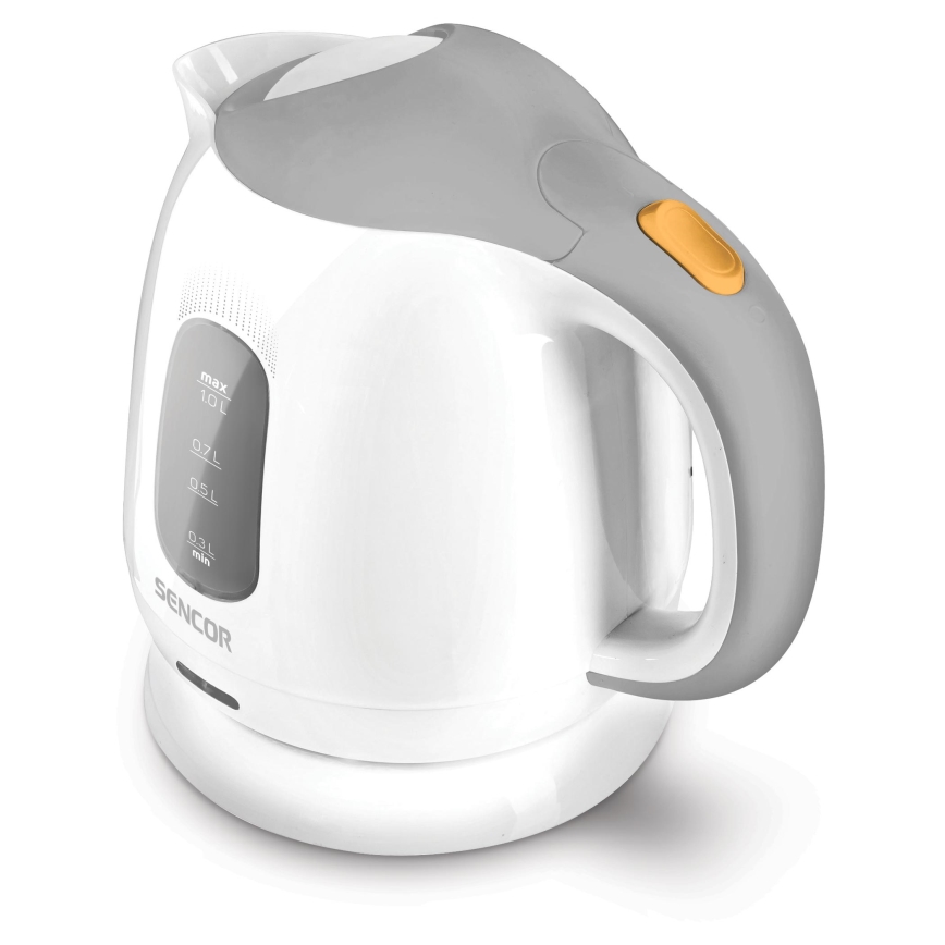 Sencor - Ketel 1 l 1100W/230V wit/grijs