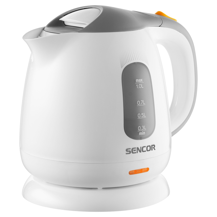 Sencor - Ketel 1 l 1100W/230V wit/grijs
