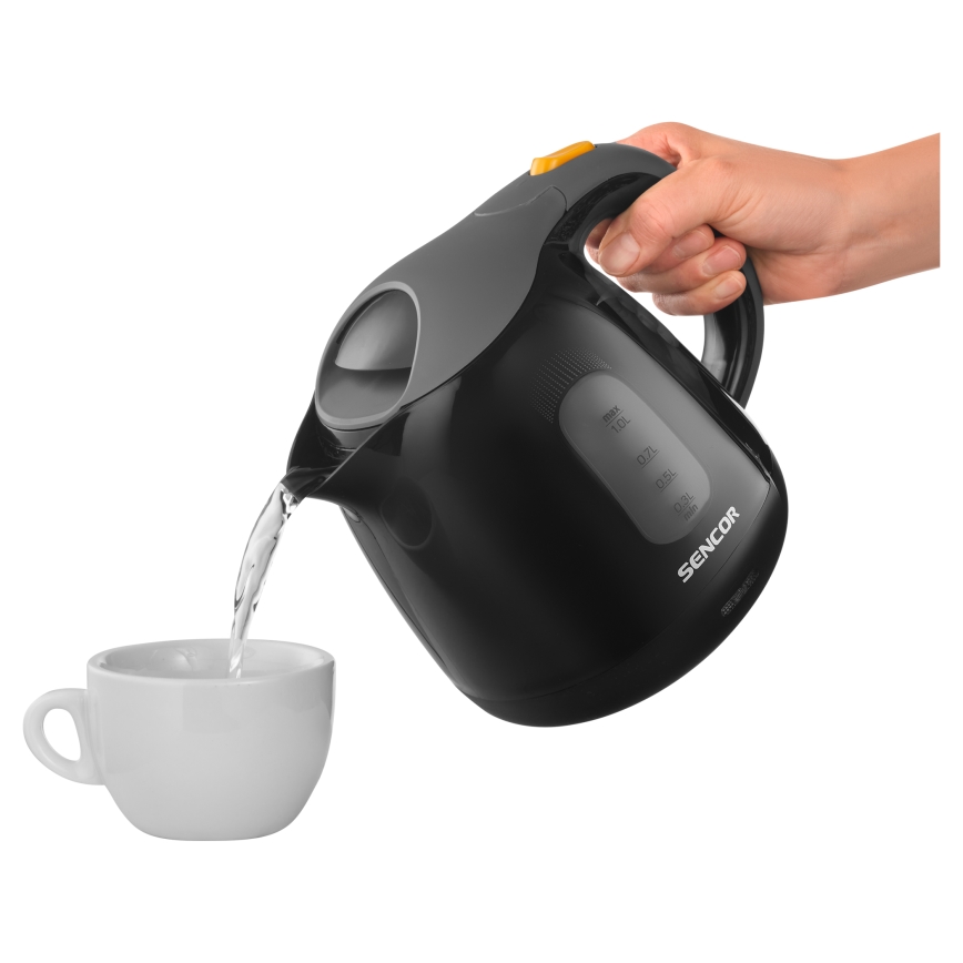 Sencor - Ketel 1 l 1100W/230V zwart/grijs