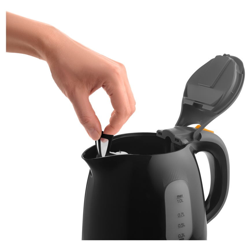 Sencor - Ketel 1 l 1100W/230V zwart/grijs