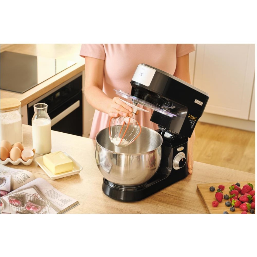 Sencor - Keukenmachine met roestvrijstalen kom 1000W/230V zwart