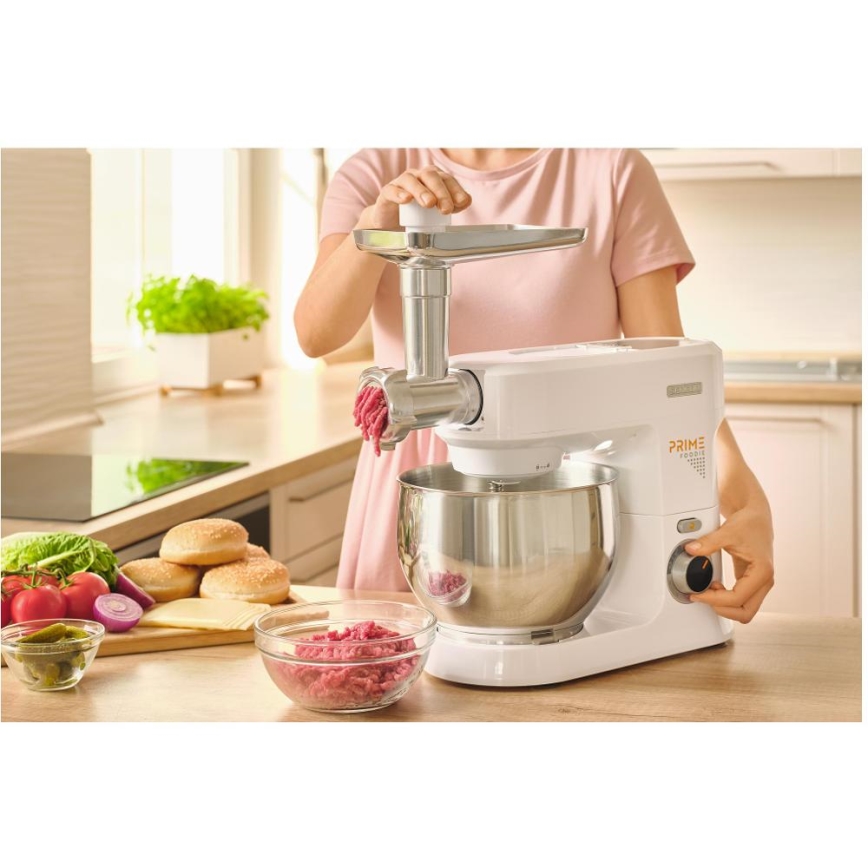 Sencor - Keukenmachine met roestvrijstalen mengkom 1000W/230V wit