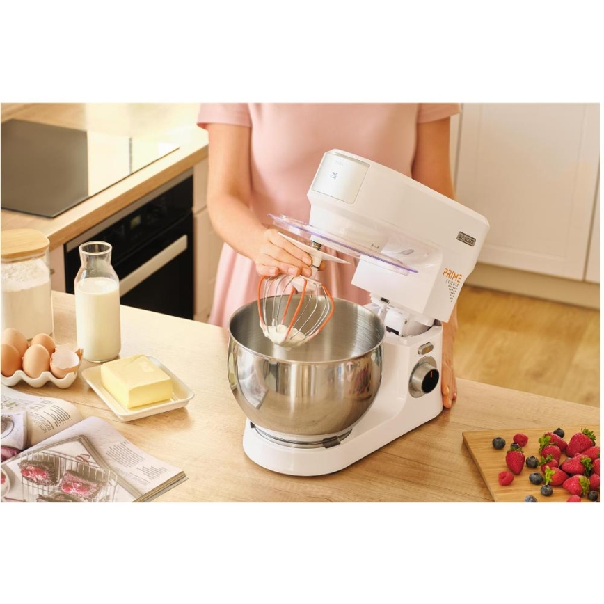 Sencor - Keukenmachine met roestvrijstalen mengkom 1000W/230V wit