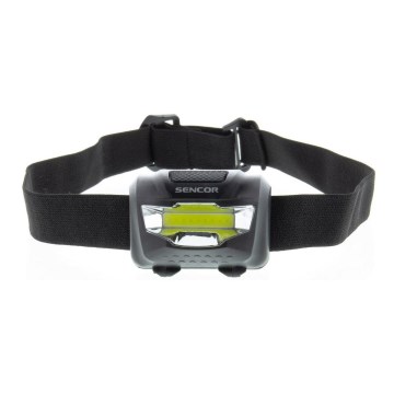 Sencor - Lampe frontale LED/3W/COB/3xAAA IP44