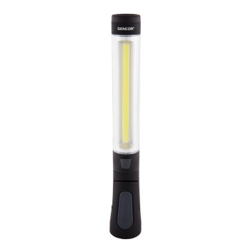 Sencor - Lampe torche LED/3W/COB + LED/1W/4xAAA