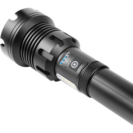 Sencor - Oplaadbare aluminium LED-zaklamp met powerbankfunctie LED/10W/4400 mAh 2000 lm IP44