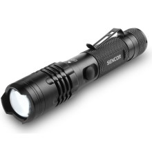 Sencor - LED Oplaadbare zaklamp LED/10W IP22 zwart