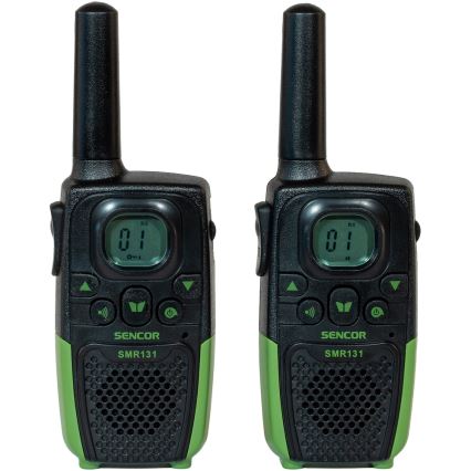 Sencor - LOT 2x Talkie-walkie 3xAAA portée 7 km