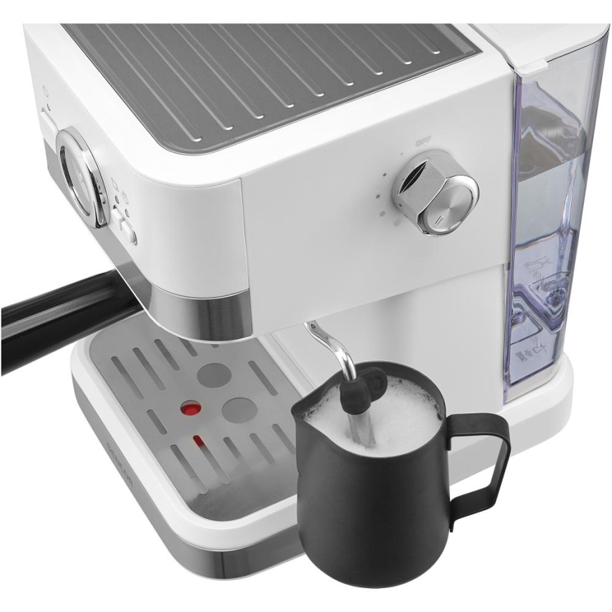 Sencor - Machine à café à levier espresso 1050W/230V blanc/chrome mat