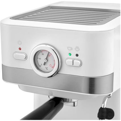 Sencor - Machine à café à levier espresso 1050W/230V blanc/chrome mat