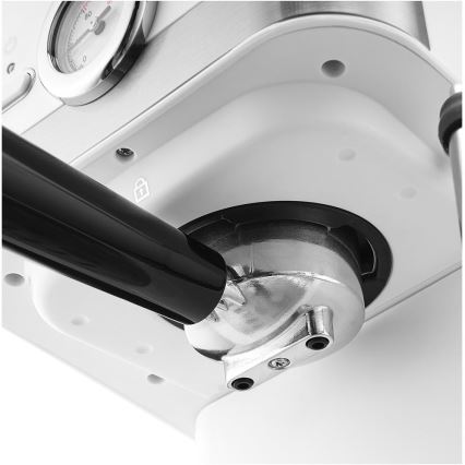 Sencor - Machine à café à levier espresso 1050W/230V blanc/chrome mat
